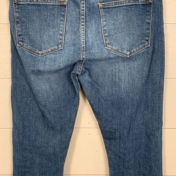 J Crew selvedge toothpick woman’s size 30 denim jeans medium blue wash color - Picture 8 of 10